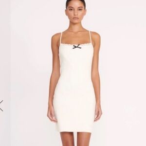 STAUD Ivory Tessa Dress